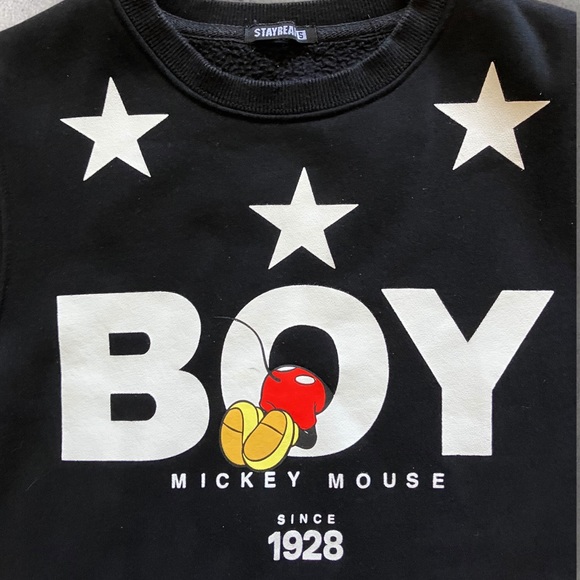 Stayreal Disney BOY Japanese Streetwear Sweatshirt Mickey Mouse Small - Picture 5 of 6
